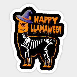 Llama halloween costume happu llamaween tshirt funny gift t-shirt Sticker